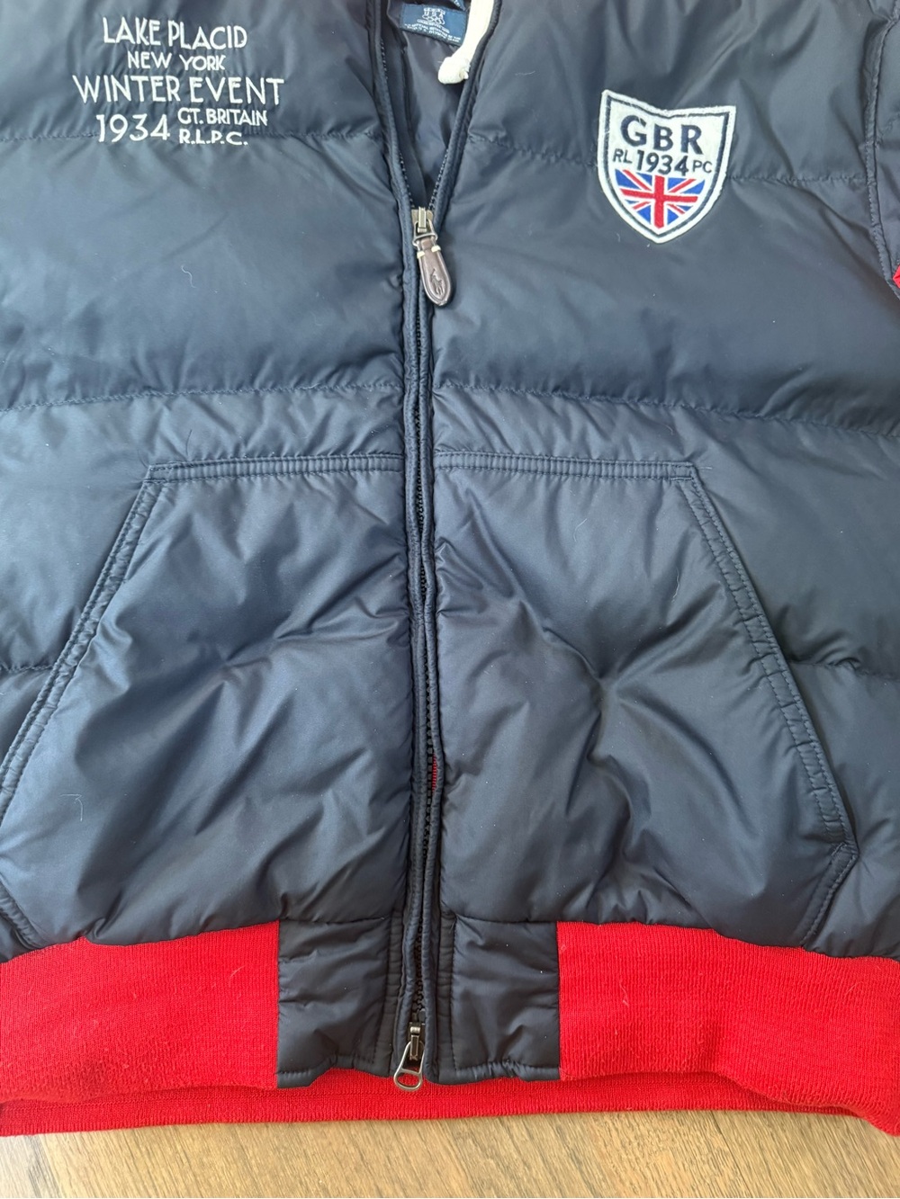 Polo Ralph Lauren Lake Placid Britain Team USA Vancouver 2010 Jacket-Size Large - Picture 4 of 9